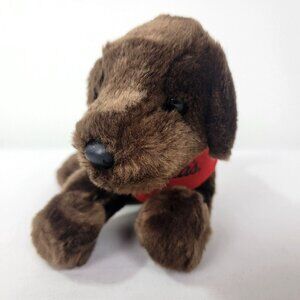 Douglas the Cuddle Toy Brown Dog puppy Cabela's kerchief Chocolate Lab retriever
